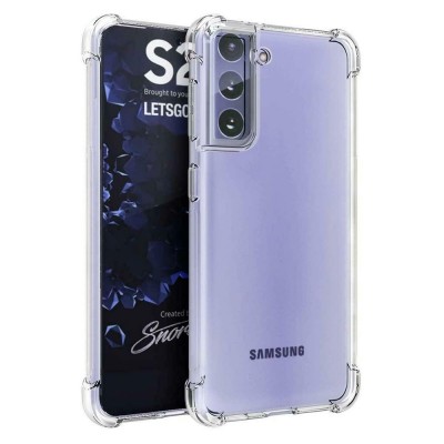 Силиконов кейс MBX Anti Shock 1.5mm, За Samsung Galaxy S22 5G (S901B), Прозрачен