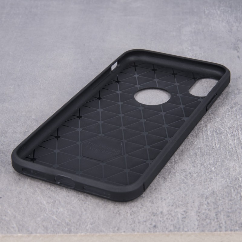Силиконов кейс MBX Carbon, За Samsung Galaxy S21 FE 5G (G990B), Черен