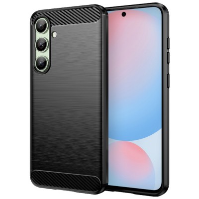 Силиконов кейс MBX Carbon, За Samsung Galaxy A16, Черен