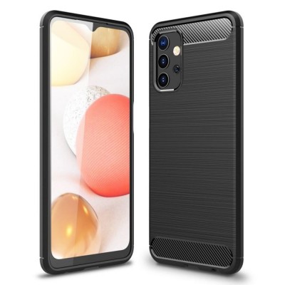 Силиконов кейс MBX Carbon, За Samsung Galaxy A32 5G (A326B), Черен