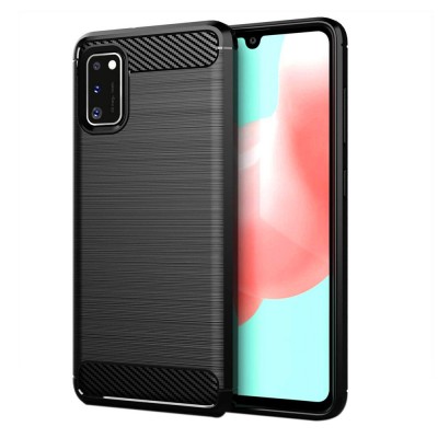 Силиконов кейс MBX Carbon, За Samsung Galaxy A71 (A715F), Черен
