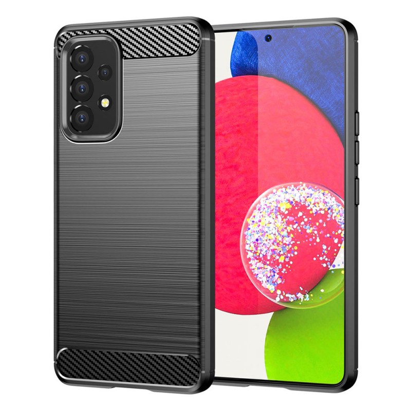 Силиконов кейс MBX Carbon, За Samsung Galaxy A73 5G (A736B), Черен