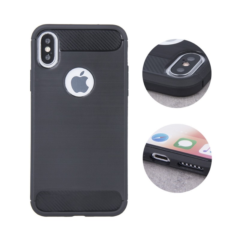 Силиконов кейс MBX Carbon, За Samsung Galaxy S21 FE 5G (G990B), Черен