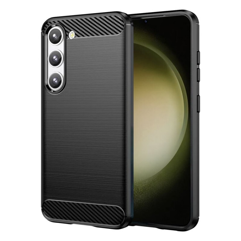 Силиконов кейс MBX Carbon, За Samsung Galaxy S23 Plus (S916B), Черен