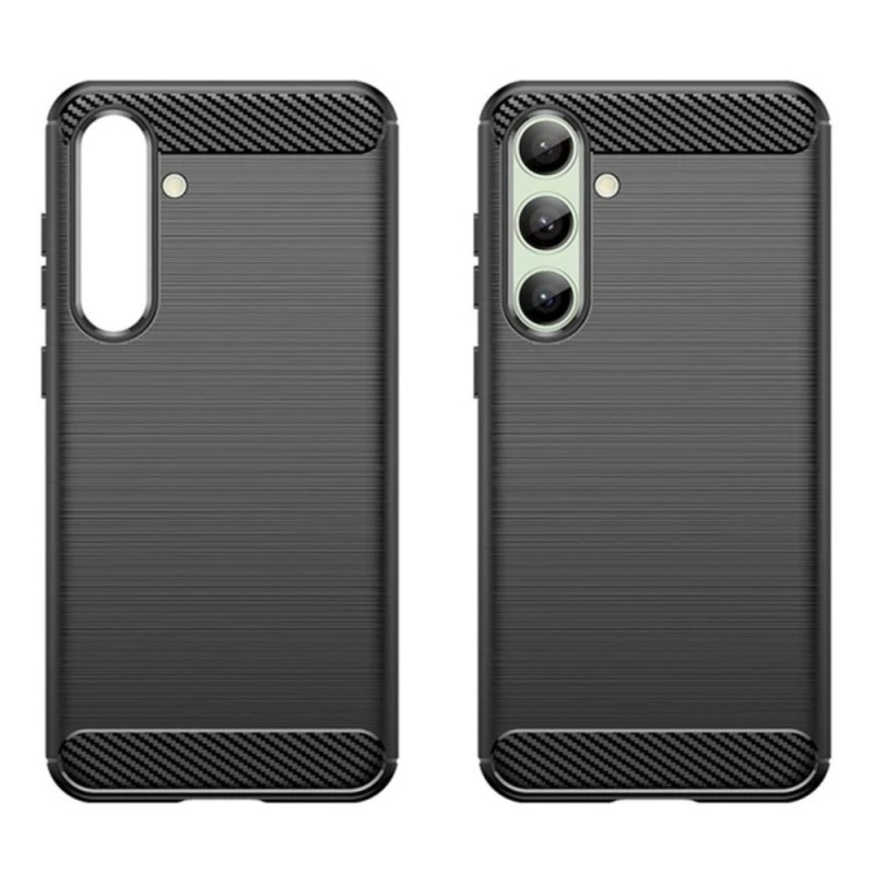 Силиконов кейс MBX Carbon, За Samsung Galaxy S24 FE, Черен