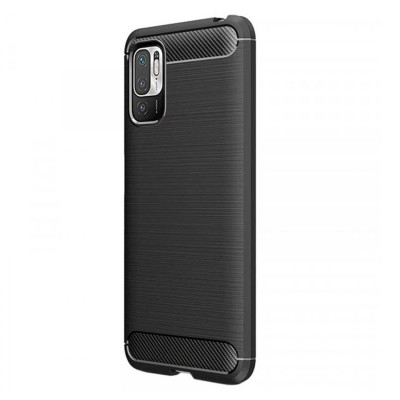 Силиконов кейс MBX Carbon, За Xiaomi Redmi Note 10 5G/Poco M3 Pro/Poco M3 Pro 5G, Черен
