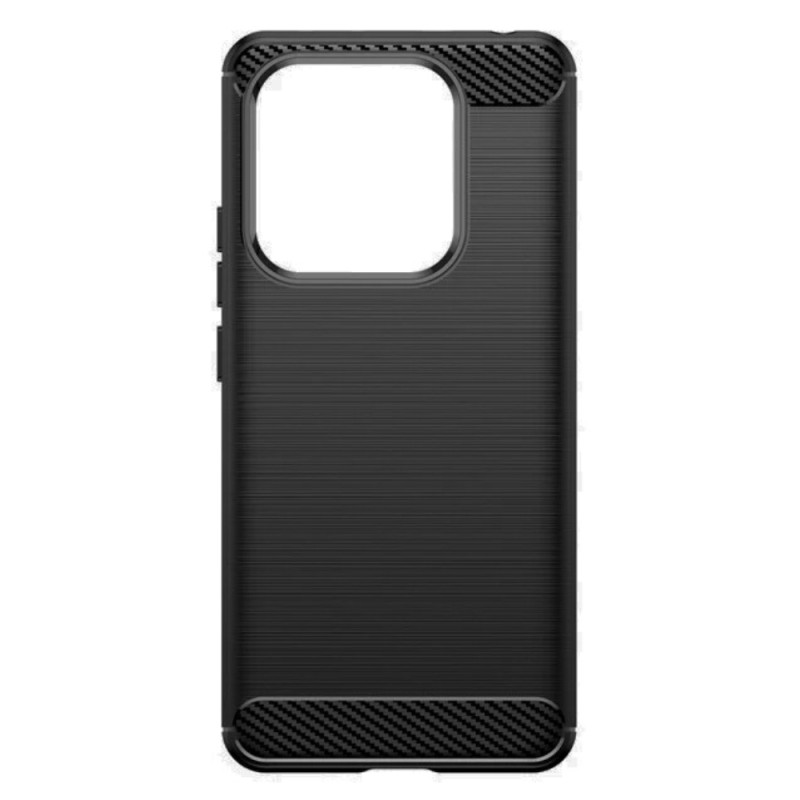 Силиконов кейс MBX Carbon, За Xiaomi Redmi Note 14 5G, Черен
