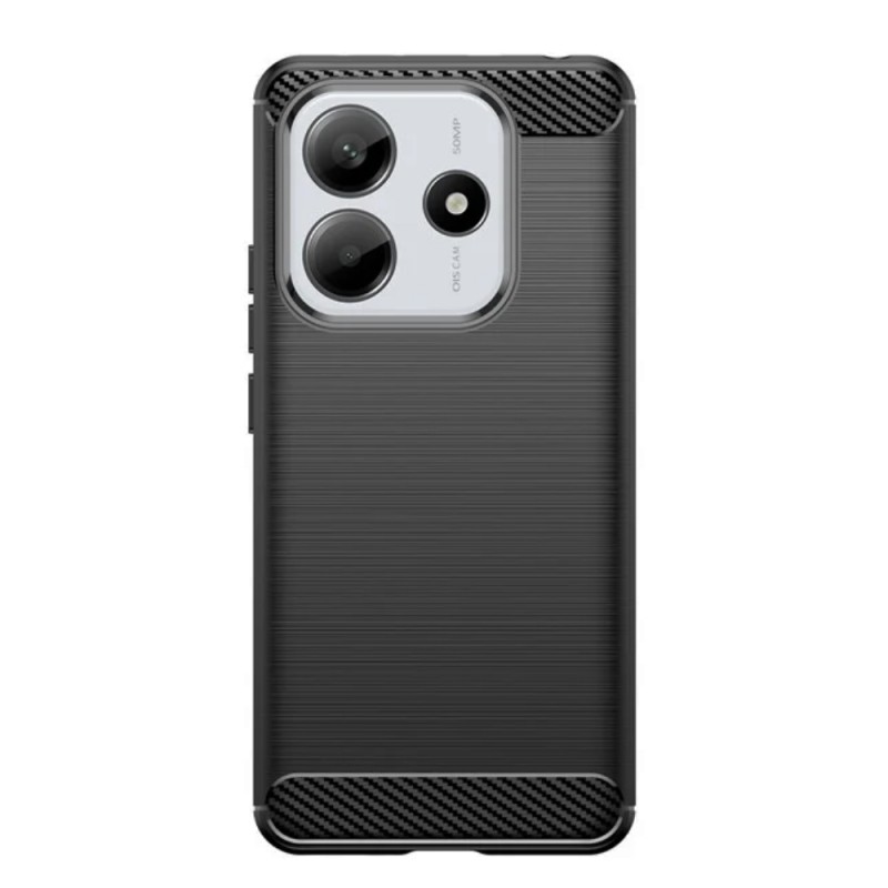 Силиконов кейс MBX Carbon, За Xiaomi Redmi Note 14 5G, Черен
