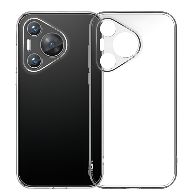 Силиконов кейс MBX Jelly 1.5mm, За Huawei Pura 70 Pro, Прозрачен
