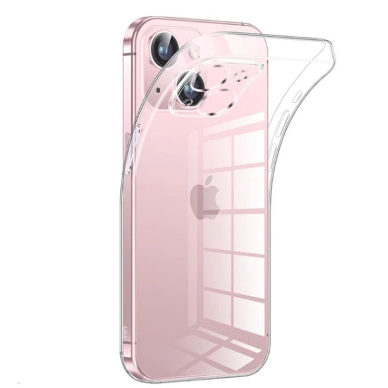 Силиконов кейс MBX Jelly 1.5mm, За iPhone 15 (6.1), Прозрачен