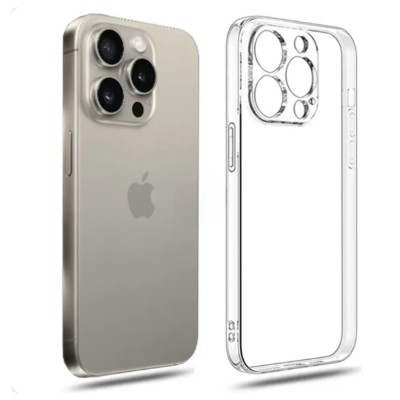 Силиконов кейс MBX Jelly 1.5mm, За iPhone 15 Pro (6.1), Прозрачен