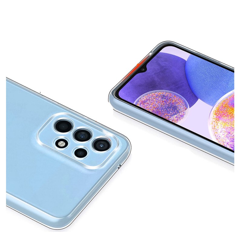 Силиконов кейс MBX Jelly 1.5mm, За Samsung Galaxy A23 4G/5G (A235F/A236U), Прозрачен