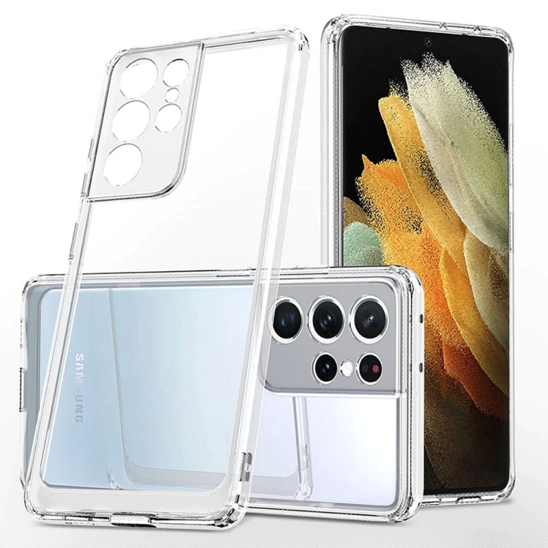 Силиконов кейс MBX Jelly 1.5mm, За Samsung Galaxy S22 Ultra 5G (S908B), Прозрачен