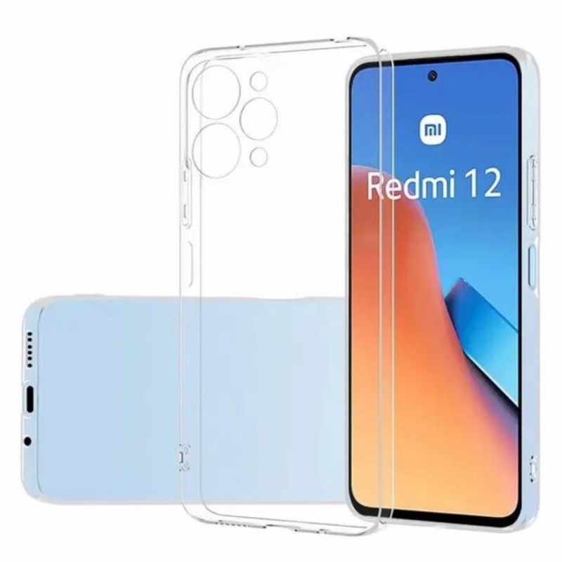 Силиконов кейс MBX Jelly 1.5mm, За Xiaomi Redmi 12 4G/5G, Прозрачен