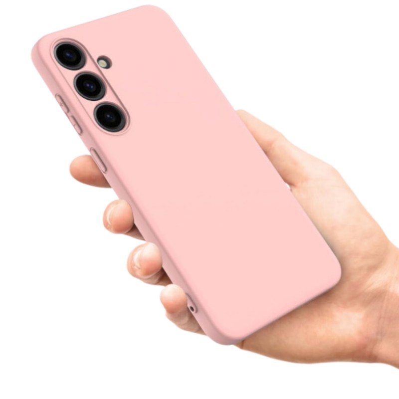 Силиконов кейс MBX Silicone Soft and Silky Case, За Samsung Galaxy S24 (S921B), Розов