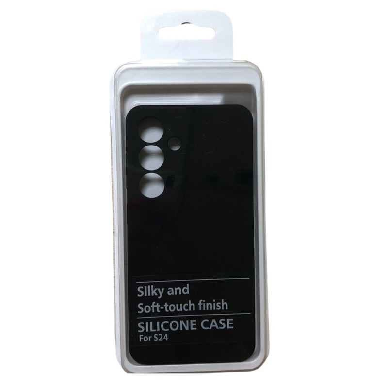 Силиконов кейс MBX Silicone Soft and Silky Case, За Samsung Galaxy S24 (S921B), Розов