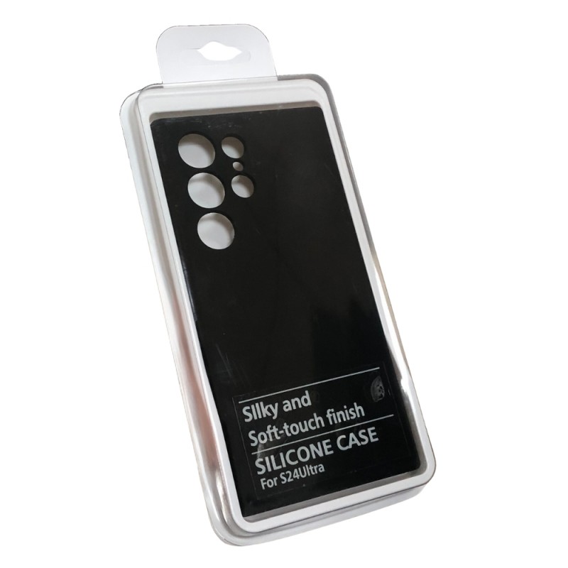 Силиконов кейс MBX Silicone Soft and Silky Case, За Samsung Galaxy S24 Ultra (S928B), Розов