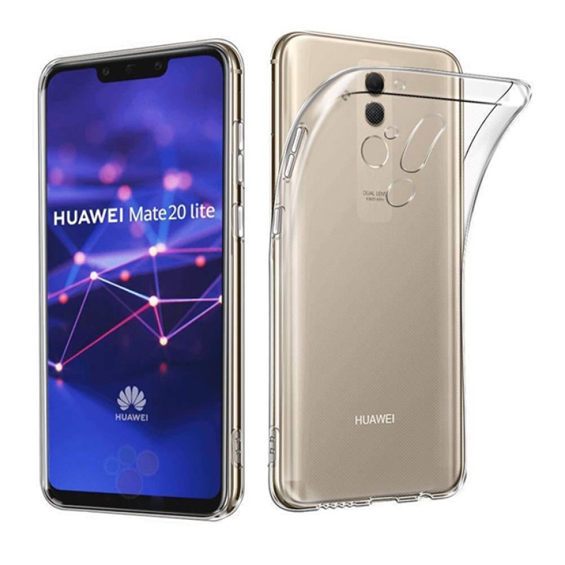 Силиконов кейс MBX, За Huawei Mate 20 Lite, Прозрачен