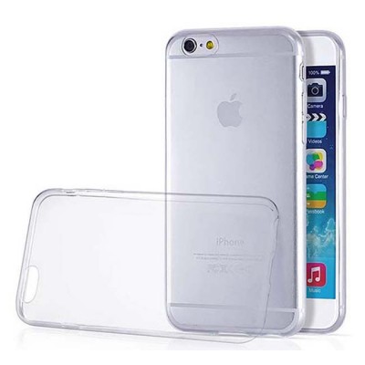 Силиконов кейс MBX, За iPhone 6/6s Plus, Прозрачен