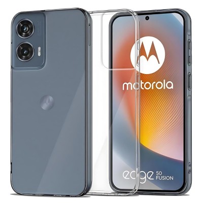 Силиконов кейс MBX, За Motorola Edge 50 Fusion, Прозрачен