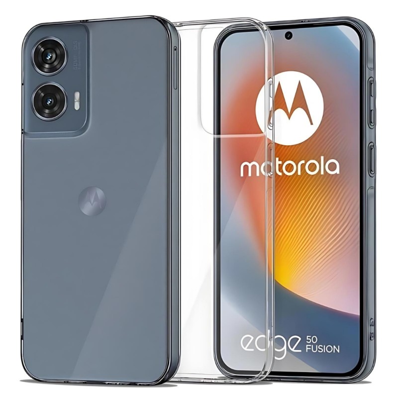 Силиконов кейс MBX, За Motorola Edge 50 Fusion, Прозрачен