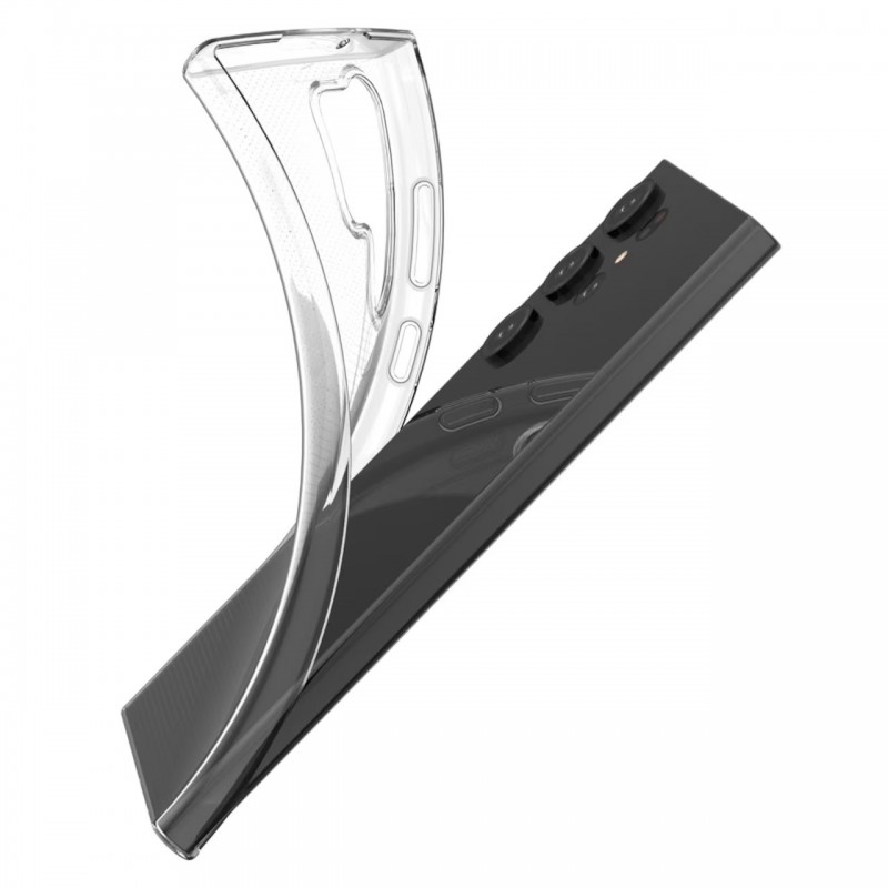 Силиконов кейс MBX, За Samsung Galaxy S23 Ultra (S918B), Прозрачен