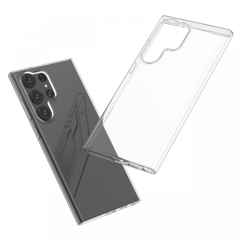 Силиконов кейс MBX, За Samsung Galaxy S23 Ultra (S918B), Прозрачен