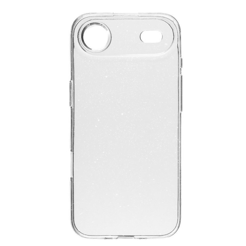 Силиконов кейс Shine 2 mm брокатен, За iPhone 17 Air (6.9), Прозрачен