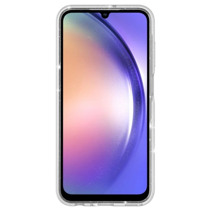 Силиконов кейс Shine 2 mm брокатен, За Samsung Galaxy A16, Прозрачен