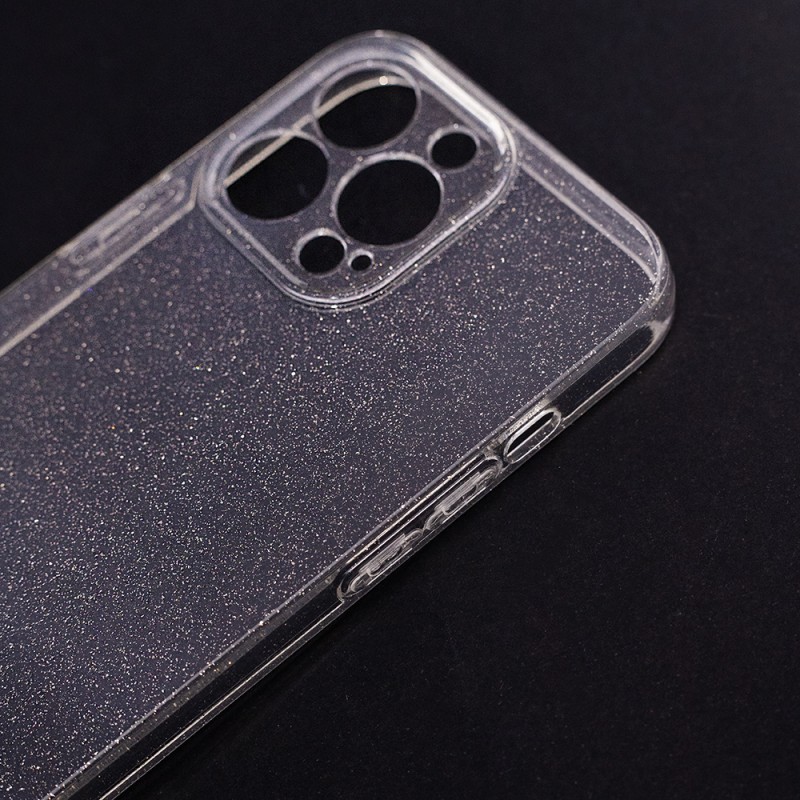 Силиконов кейс Shine 2 mm брокатен, За Samsung Galaxy S23 Plus (S916B), Прозрачен