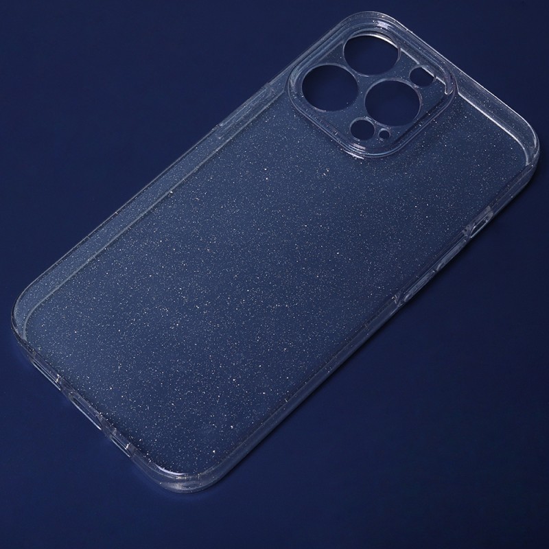 Силиконов кейс Shine 2 mm брокатен, За Samsung Galaxy S23 Plus (S916B), Прозрачен