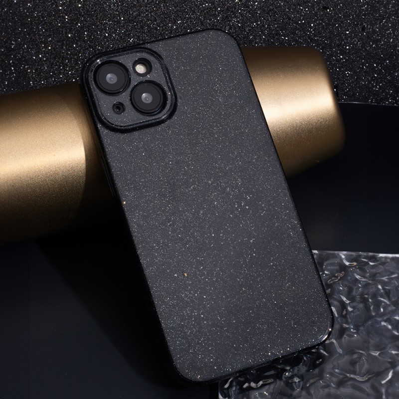 Силиконов кейс Shine 2 mm брокатен, За Samsung Galaxy S23 Ultra (S918B), Черен