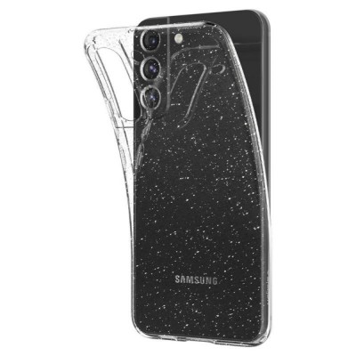 Силиконов кейс Shine 2 mm брокатен, За Samsung Galaxy S24 Plus (S926B), Прозрачен