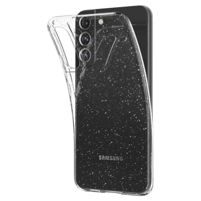 Силиконов кейс Shine 2 mm брокатен, За Samsung Galaxy S24 (S921B), Прозрачен