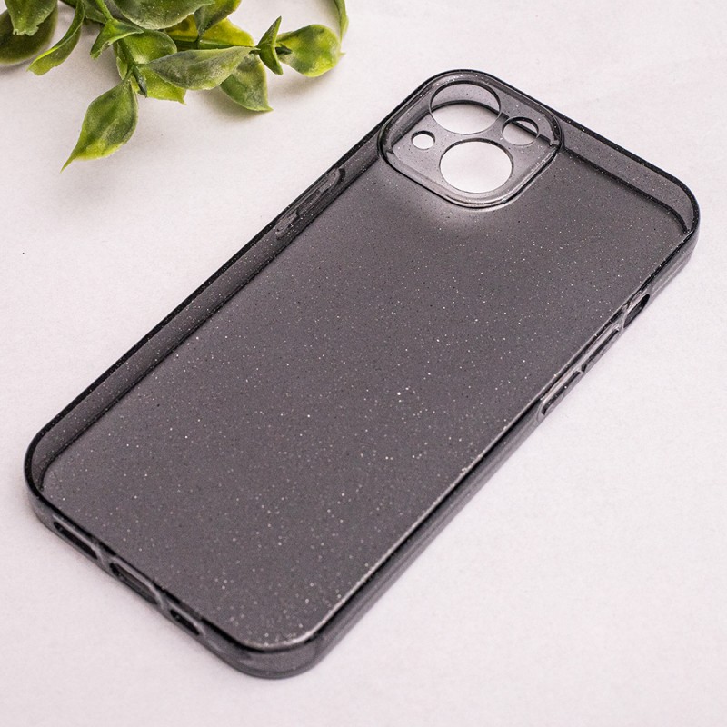 Силиконов кейс Shine 2 mm брокатен, За Samsung Galaxy S23 Ultra (S918B), Черен
