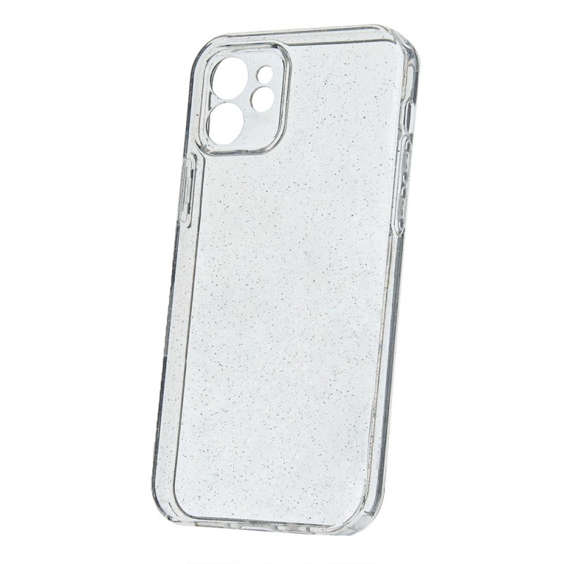 Силиконов кейс Shine 2 mm брокатен, За Xiaomi Redmi Note 14, Прозрачен