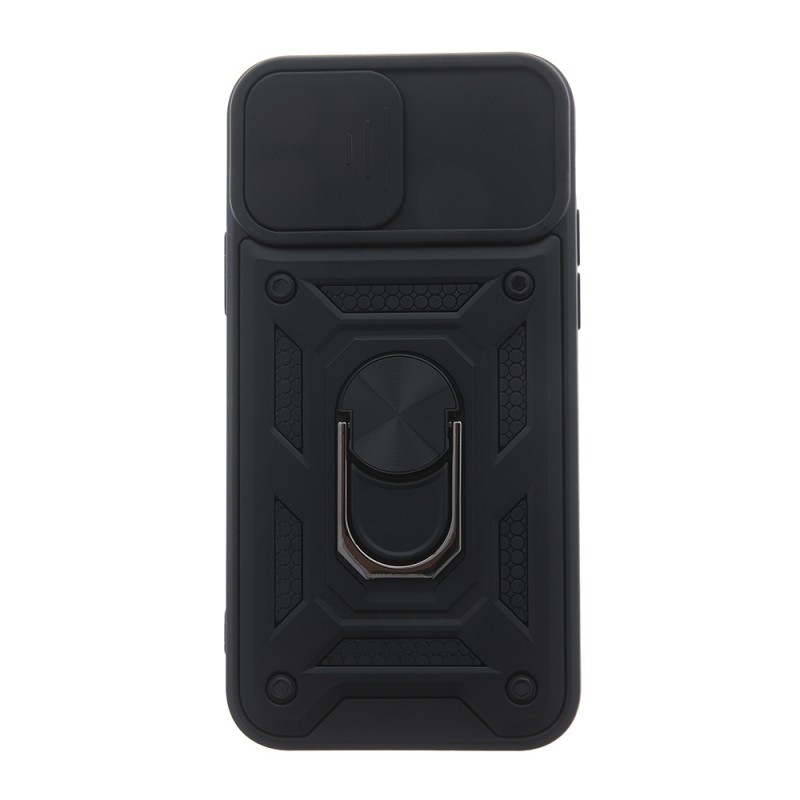 Силиконов твърд кейс bSmart Defender Slide, За Samsung Galaxy A53 5G (A536B), Черен