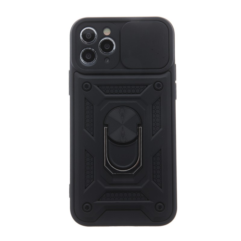 Силиконов твърд кейс bSmart Defender Slide, За Samsung Galaxy A53 5G (A536B), Черен