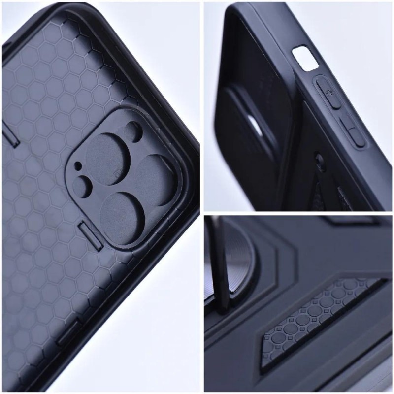 Силиконов твърд кейс bSmart Defender Slide, За Samsung Galaxy A54 5G (A546B), Черен