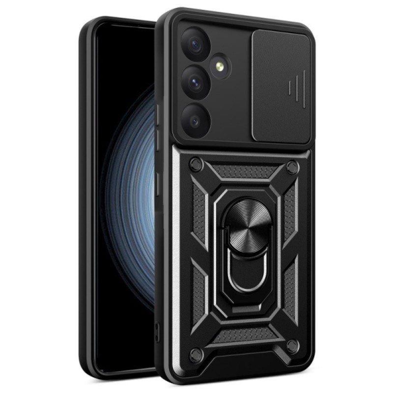 Силиконов твърд кейс bSmart Defender Slide, За Samsung Galaxy A15 4G/5G (A155F/A156B), Черен