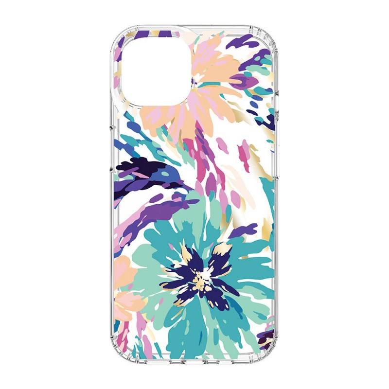 Силиконов твърд кейс bSmart IMD print splash, За iPhone 15 (6.1), Многоцветен