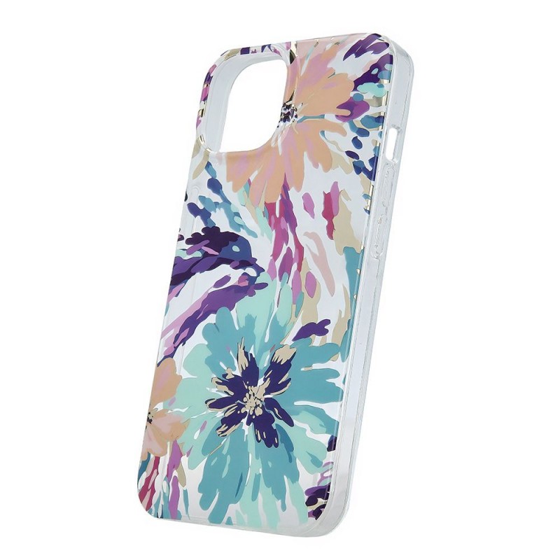 Силиконов твърд кейс bSmart IMD print splash, За iPhone 15 (6.1), Многоцветен