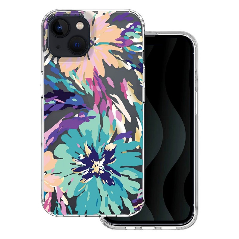 Силиконов твърд кейс bSmart IMD print splash, За iPhone 16 (6.1), Многоцветен