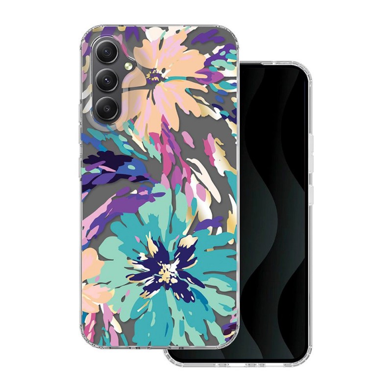 Силиконов твърд кейс bSmart IMD print splash, За Samsung Galaxy A34 5G (A346B), Многоцветен