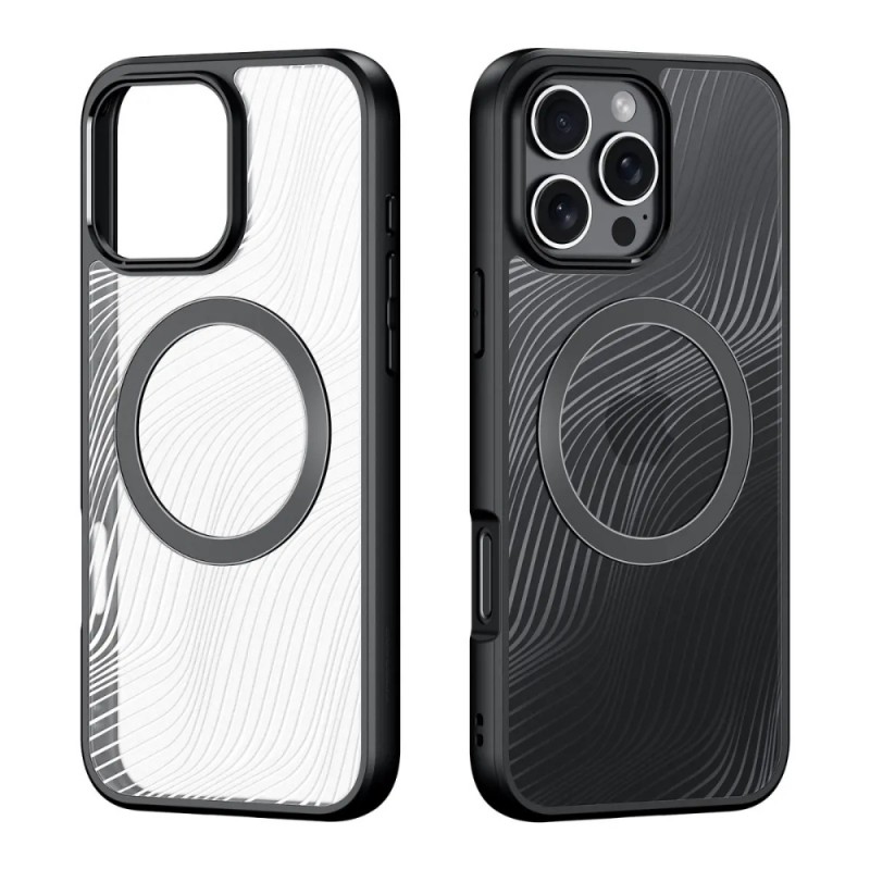 Силиконов твърд кейс Dux Ducis AIMO с Magsafe, За iPhone 16 Pro Max (6.9), Черен