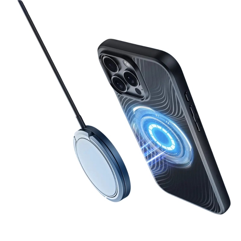 Силиконов твърд кейс Dux Ducis AIMO с Magsafe, За iPhone 16 Pro Max (6.9), Черен