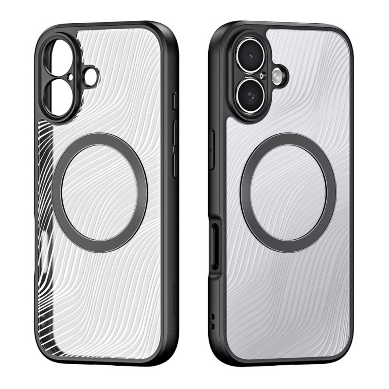 Силиконов твърд кейс Dux Ducis AIMO с Magsafe, За iPhone 17 (6.3), Черен