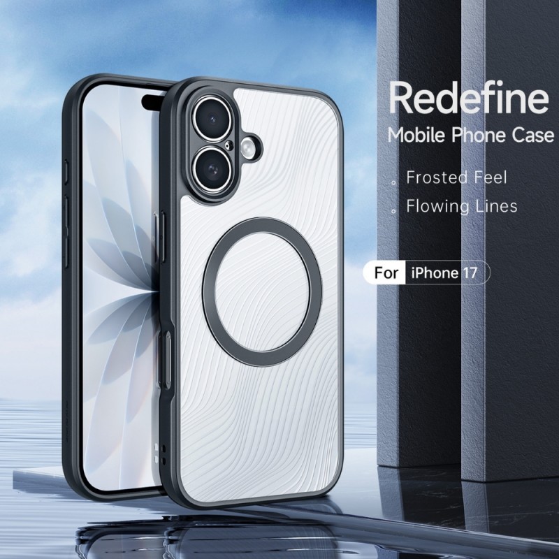 Силиконов твърд кейс Dux Ducis AIMO с Magsafe, За iPhone 17 (6.3), Черен