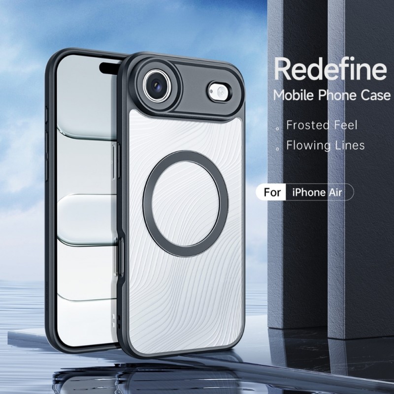 Силиконов твърд кейс Dux Ducis AIMO с Magsafe, За iPhone 17 Air (6.9), Черен