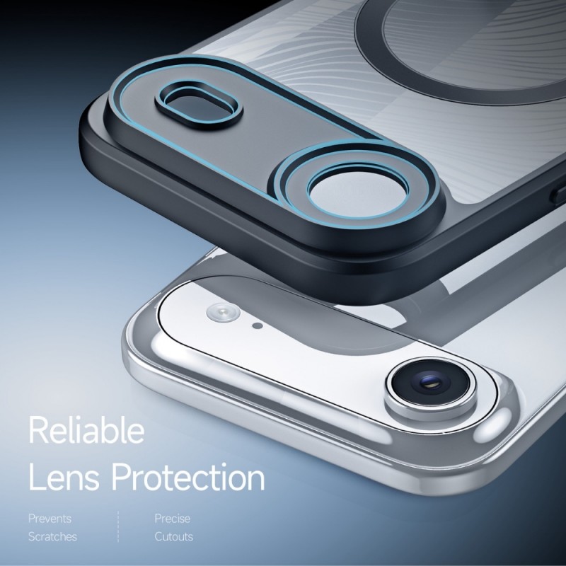 Силиконов твърд кейс Dux Ducis AIMO с Magsafe, За iPhone 17 Air (6.9), Черен